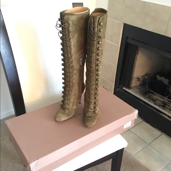 NWT Gianvito Rossi Imperia Suede Knee-High Boots. - Picture 2 of 8
